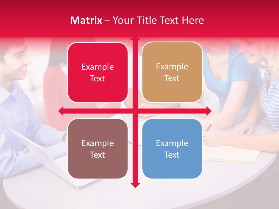 College Smile Teenager PowerPoint Template