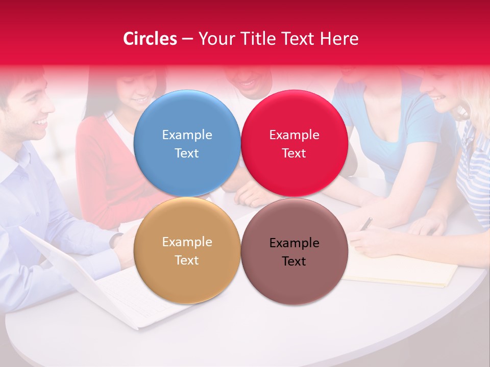 College Smile Teenager PowerPoint Template