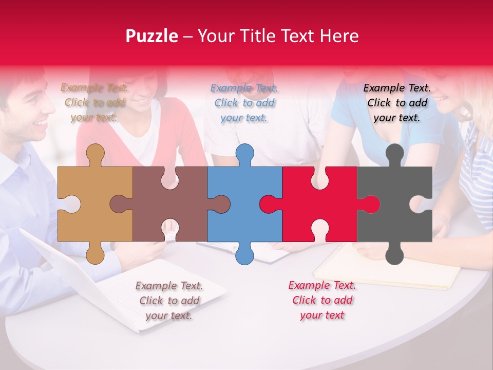 College Smile Teenager PowerPoint Template