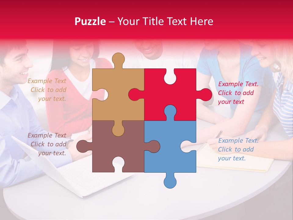 College Smile Teenager PowerPoint Template