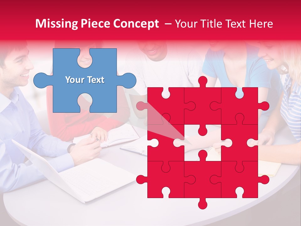 College Smile Teenager PowerPoint Template