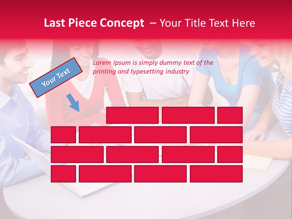 College Smile Teenager PowerPoint Template