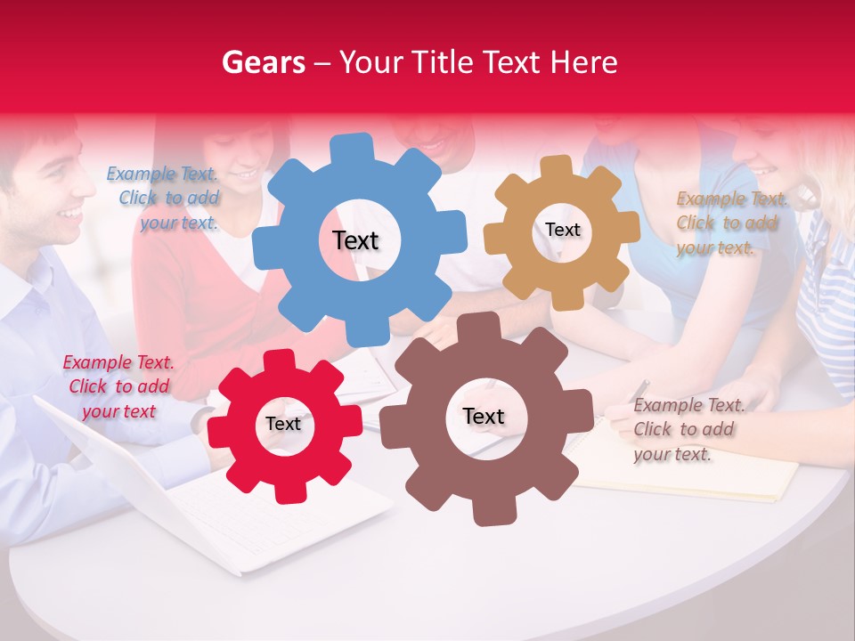 College Smile Teenager PowerPoint Template
