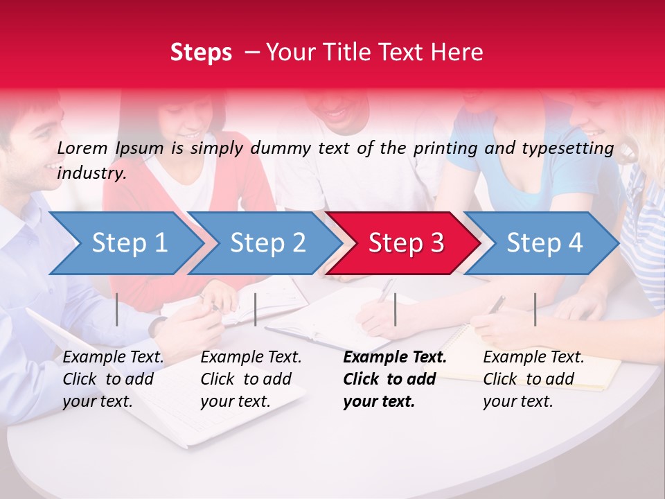 College Smile Teenager PowerPoint Template