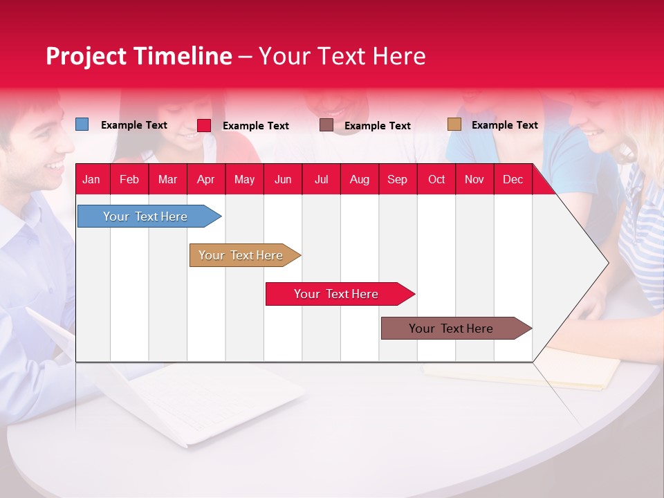 College Smile Teenager PowerPoint Template