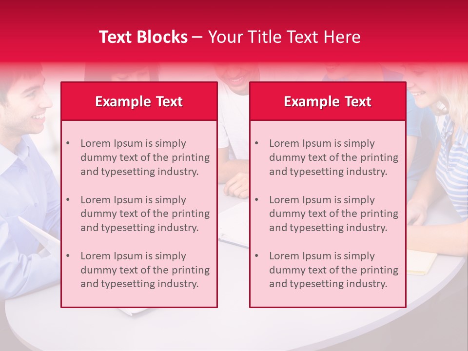 College Smile Teenager PowerPoint Template