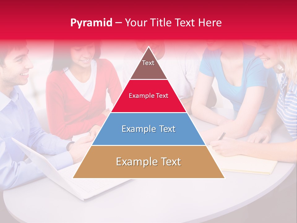 College Smile Teenager PowerPoint Template