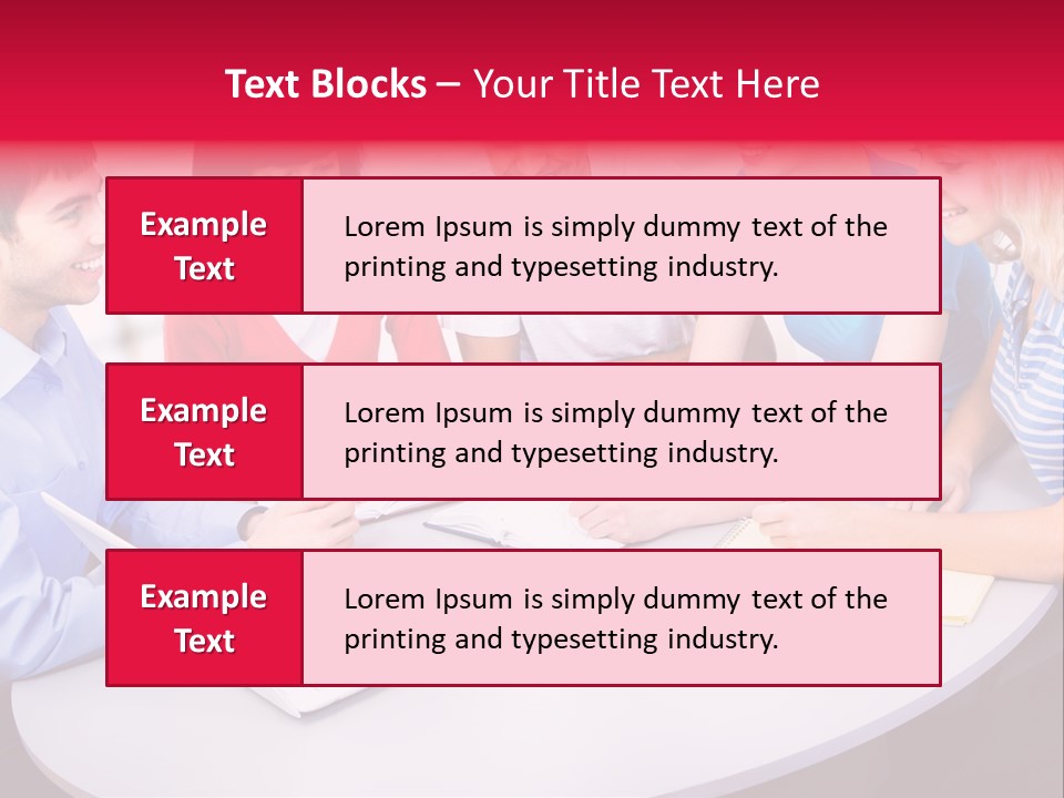 College Smile Teenager PowerPoint Template