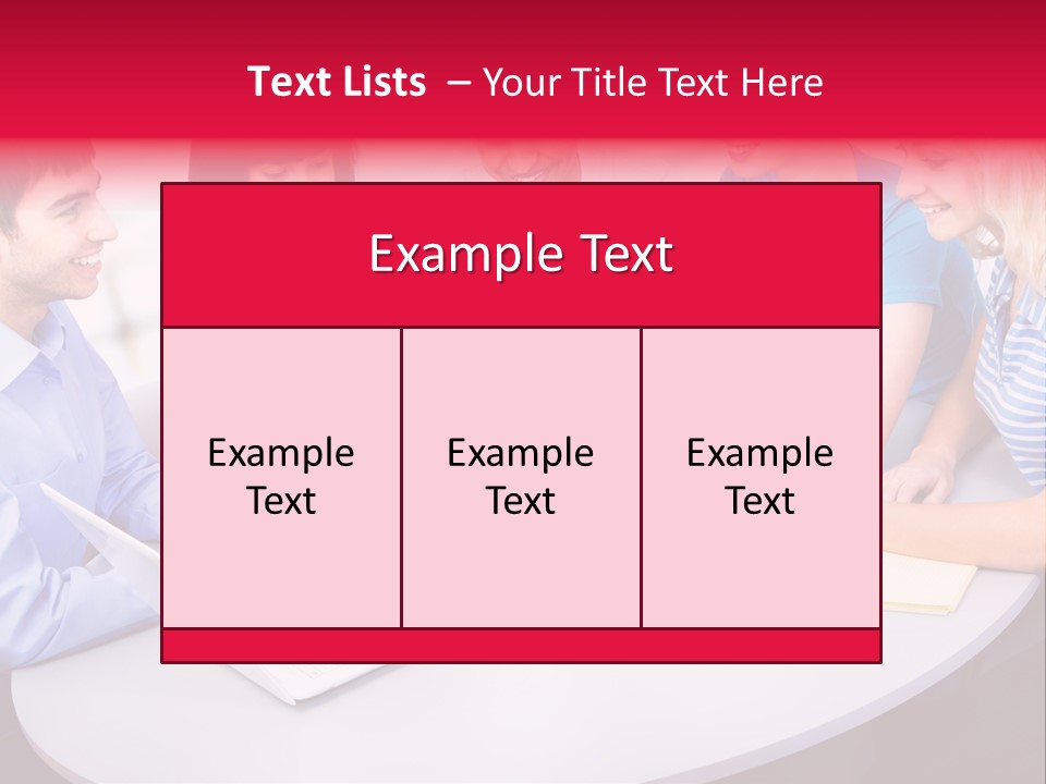 College Smile Teenager PowerPoint Template