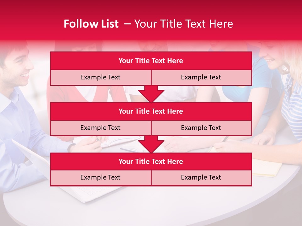 College Smile Teenager PowerPoint Template