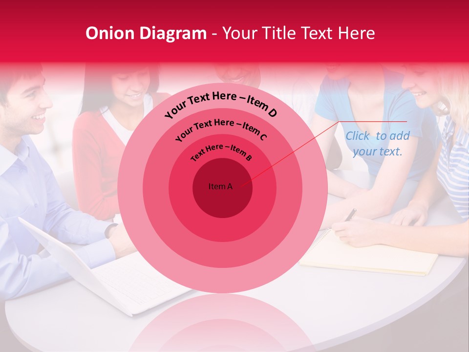 College Smile Teenager PowerPoint Template