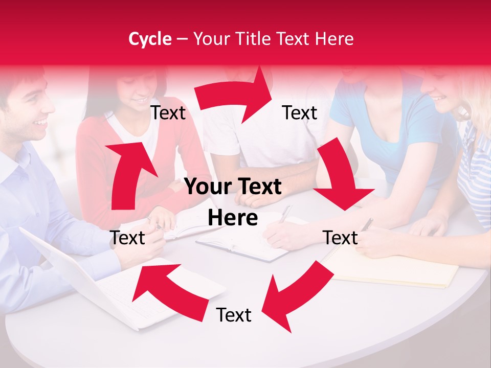 College Smile Teenager PowerPoint Template
