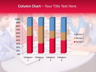 College Smile Teenager PowerPoint Template