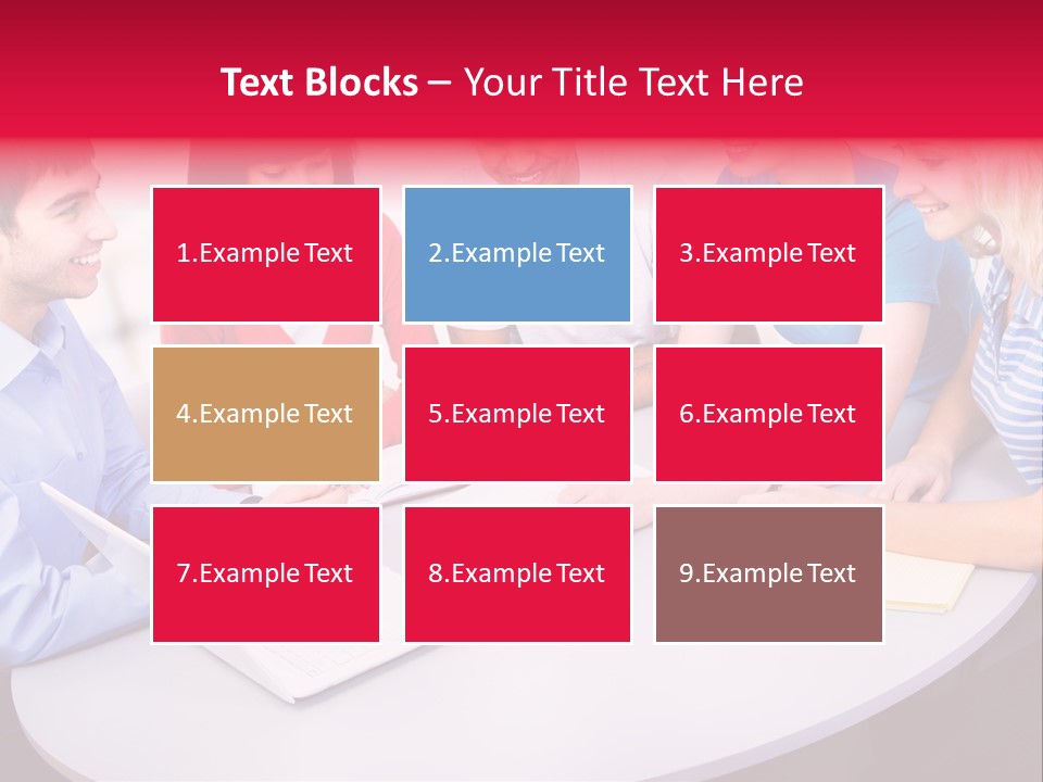 College Smile Teenager PowerPoint Template