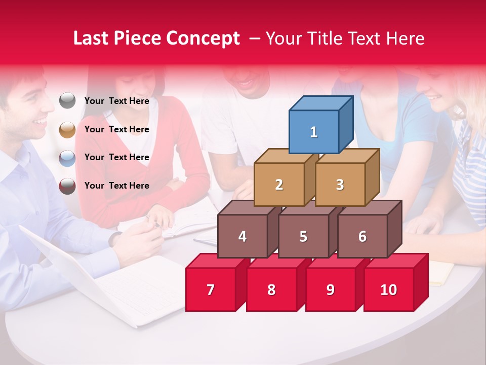 College Smile Teenager PowerPoint Template