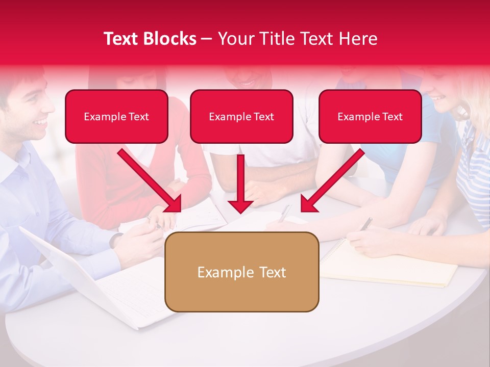 College Smile Teenager PowerPoint Template