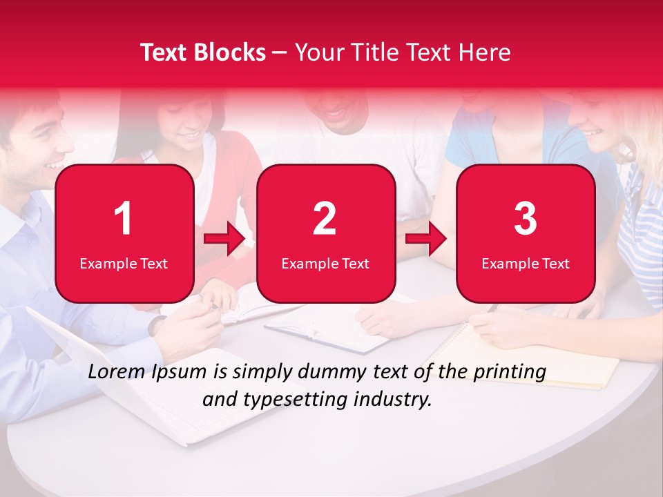 College Smile Teenager PowerPoint Template