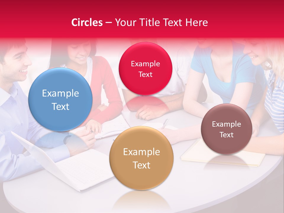 College Smile Teenager PowerPoint Template