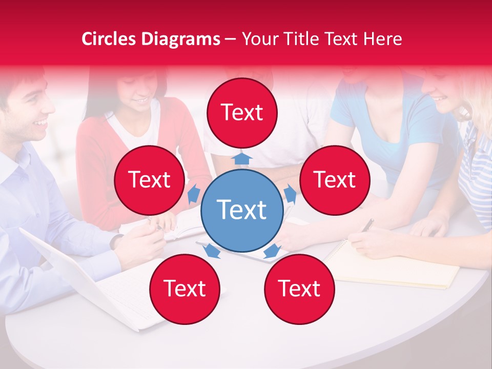 College Smile Teenager PowerPoint Template