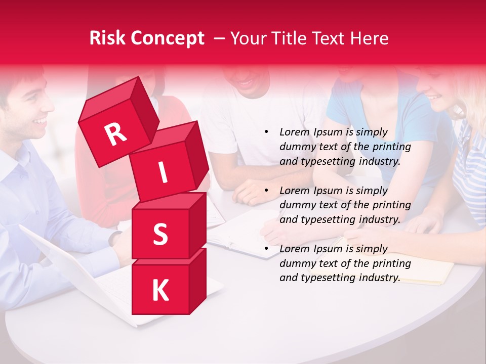 College Smile Teenager PowerPoint Template