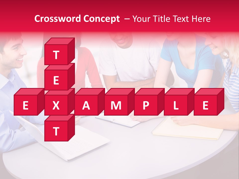 College Smile Teenager PowerPoint Template