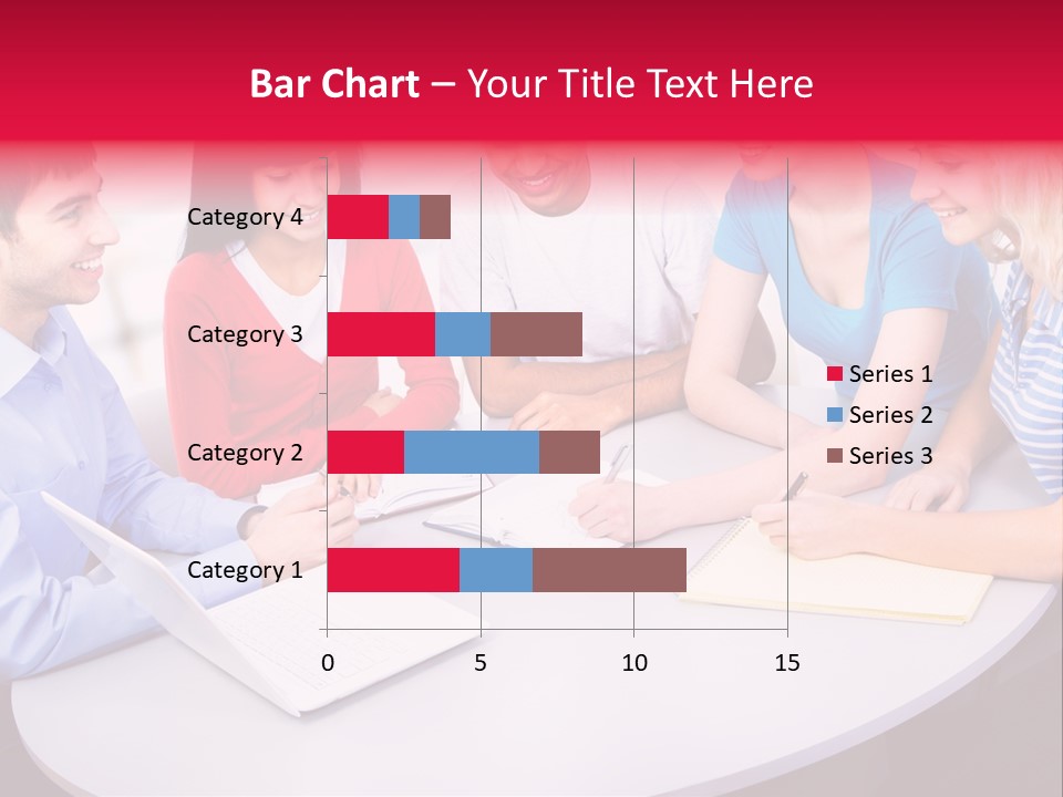 College Smile Teenager PowerPoint Template