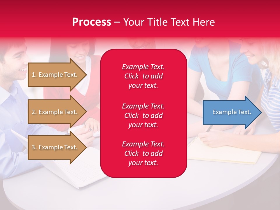 College Smile Teenager PowerPoint Template