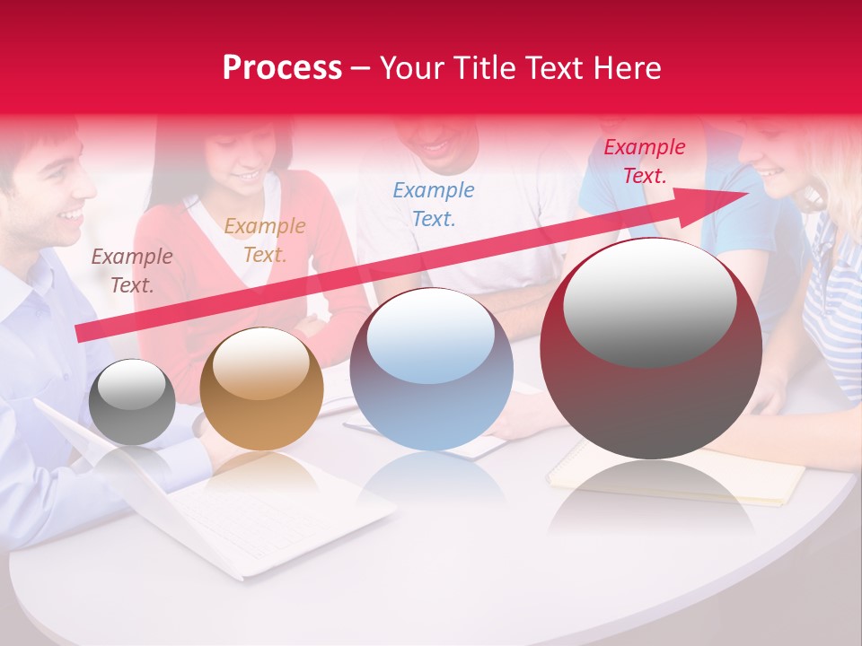 College Smile Teenager PowerPoint Template