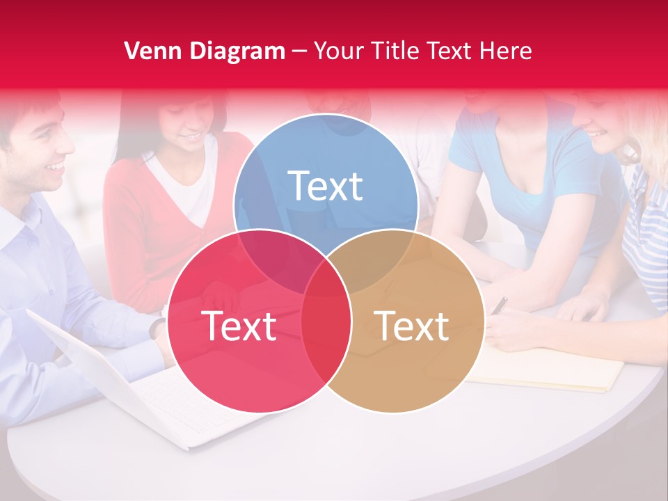 College Smile Teenager PowerPoint Template