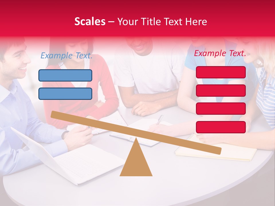 College Smile Teenager PowerPoint Template