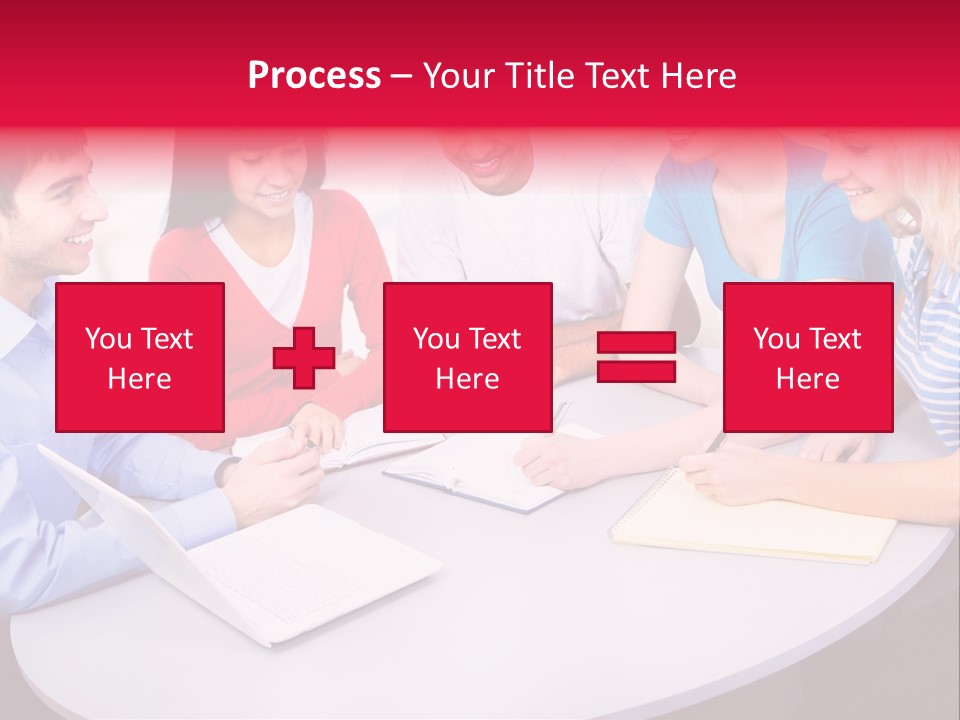 College Smile Teenager PowerPoint Template
