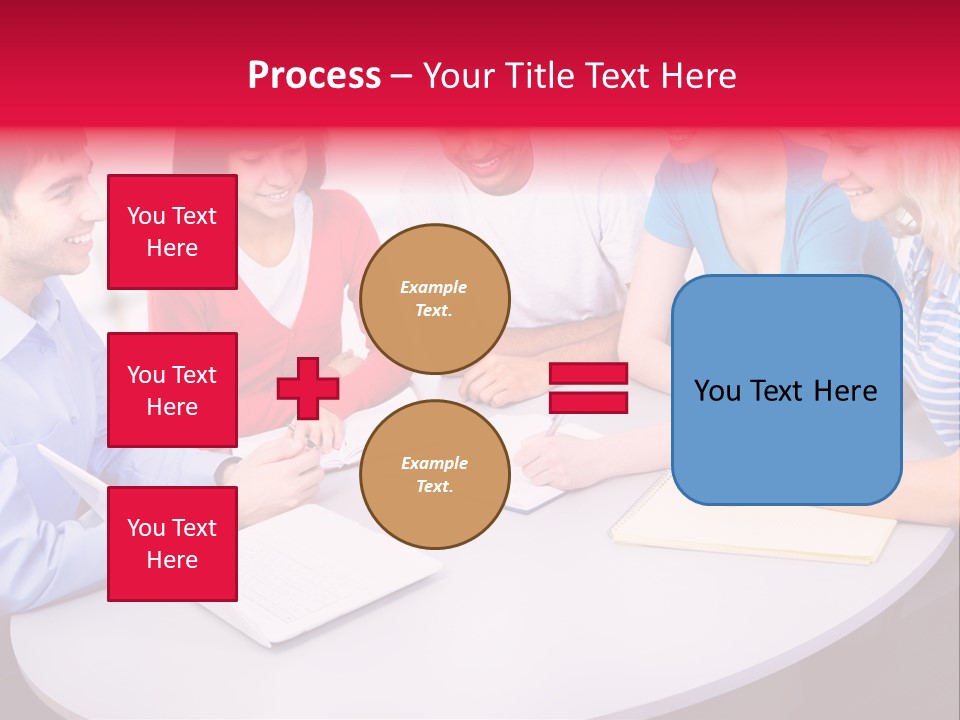 College Smile Teenager PowerPoint Template