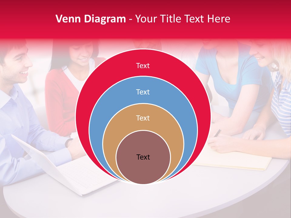 College Smile Teenager PowerPoint Template