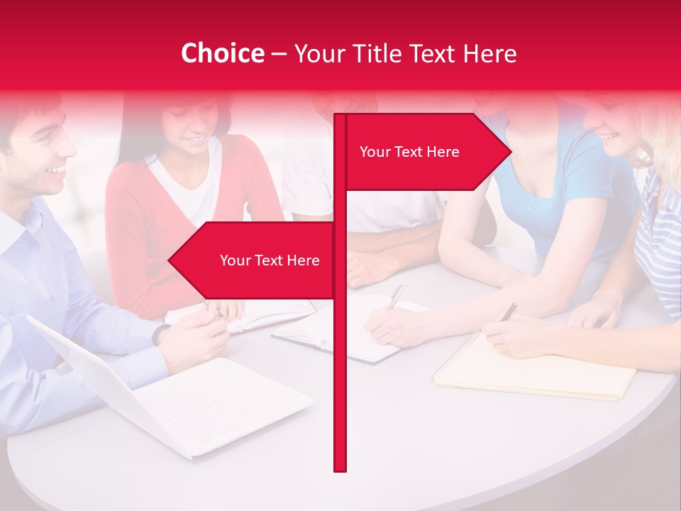 College Smile Teenager PowerPoint Template