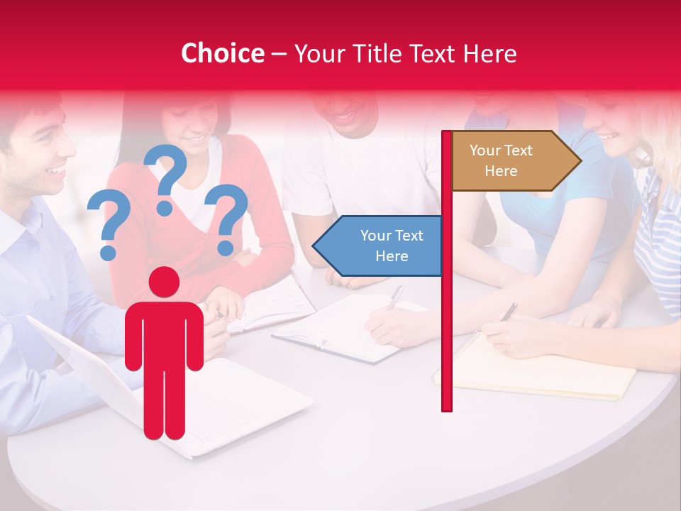 College Smile Teenager PowerPoint Template