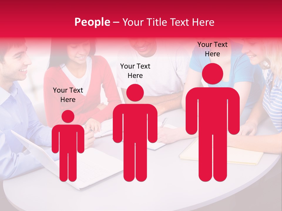 College Smile Teenager PowerPoint Template