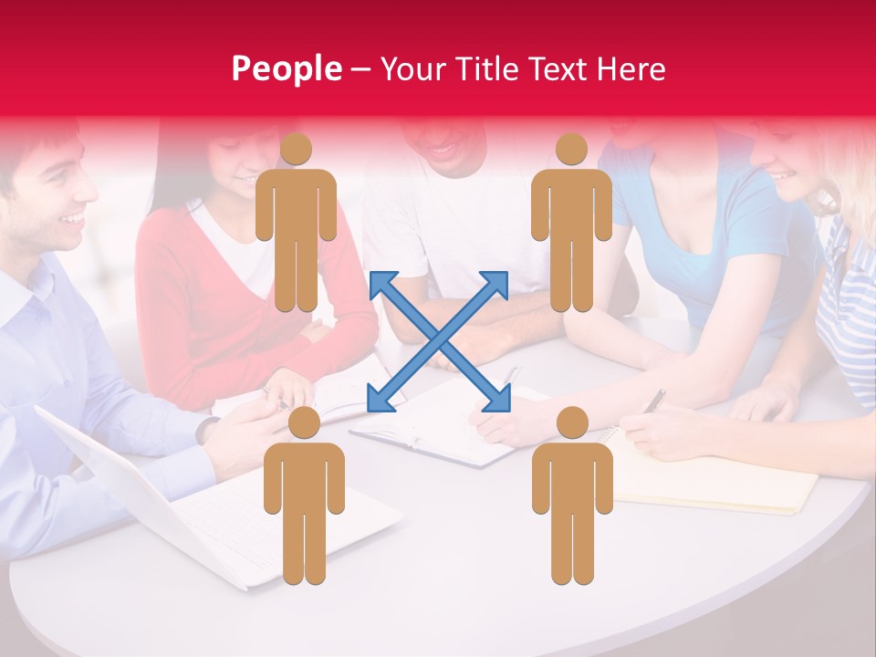 College Smile Teenager PowerPoint Template