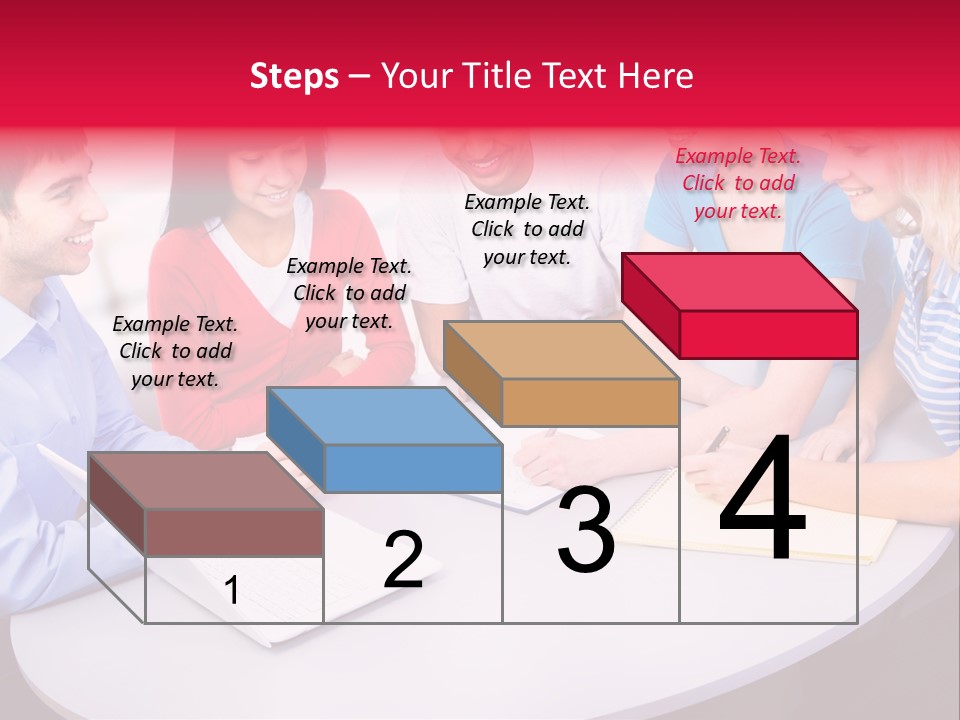 College Smile Teenager PowerPoint Template