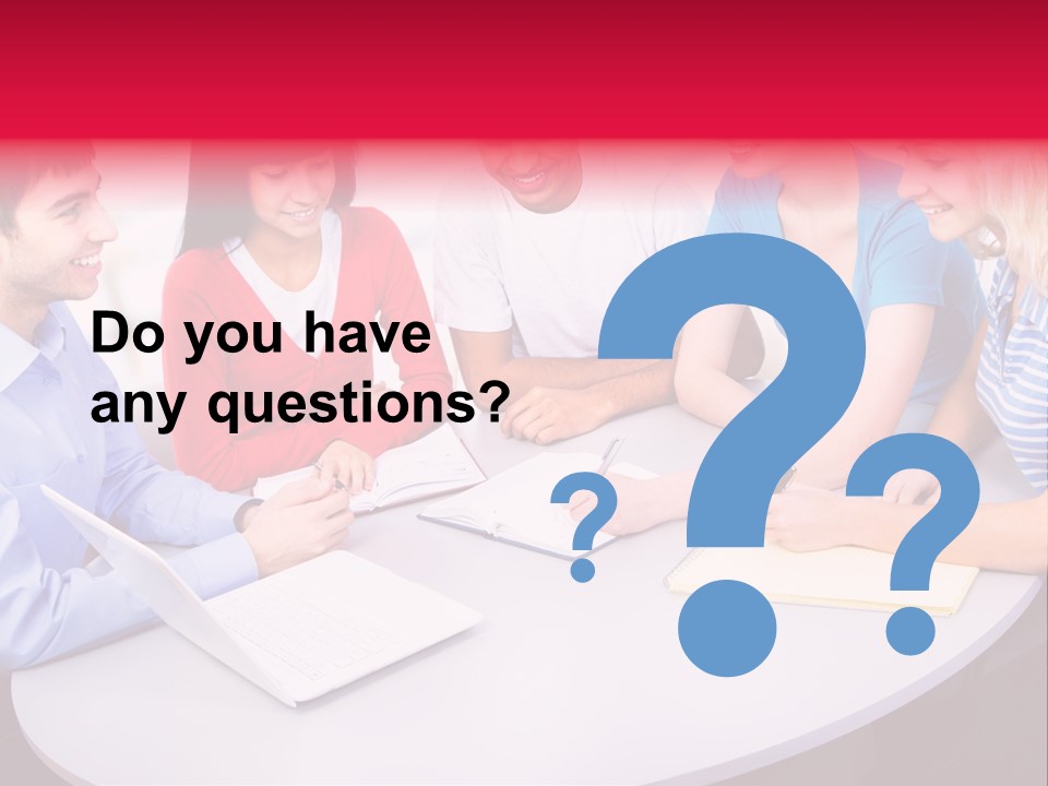 College Smile Teenager PowerPoint Template