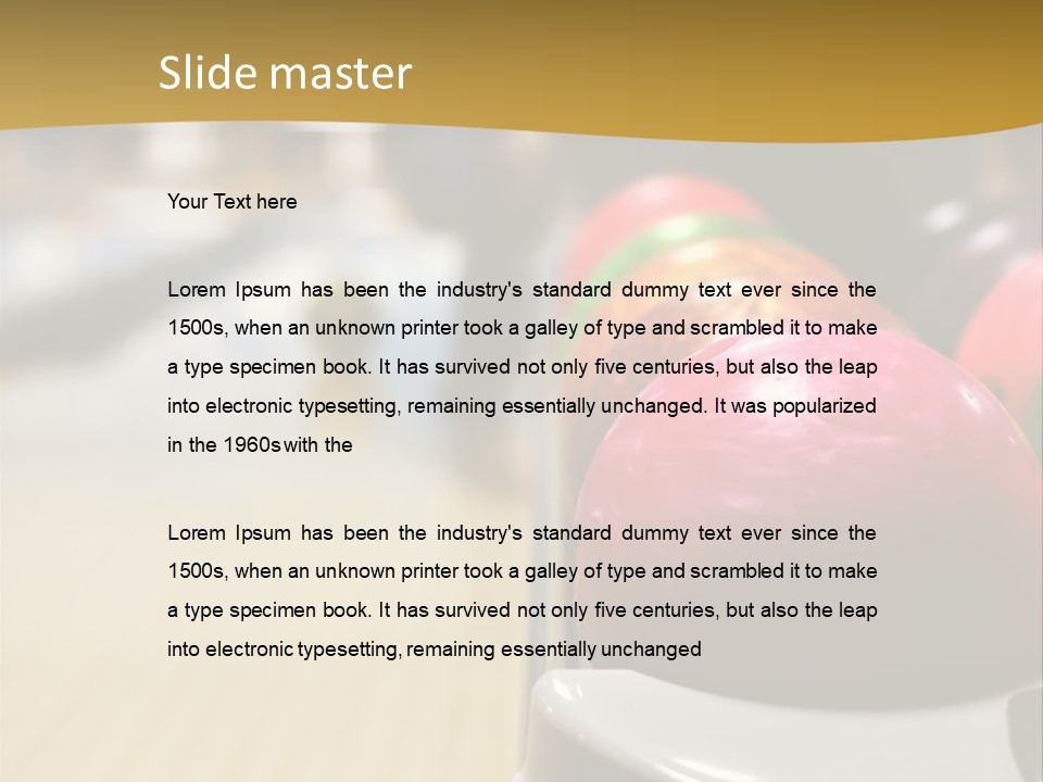 Fun Strike Player PowerPoint Template