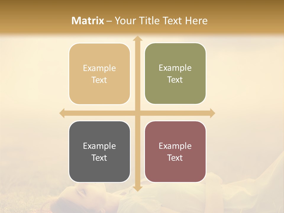 Farm Yellow Hair PowerPoint Template