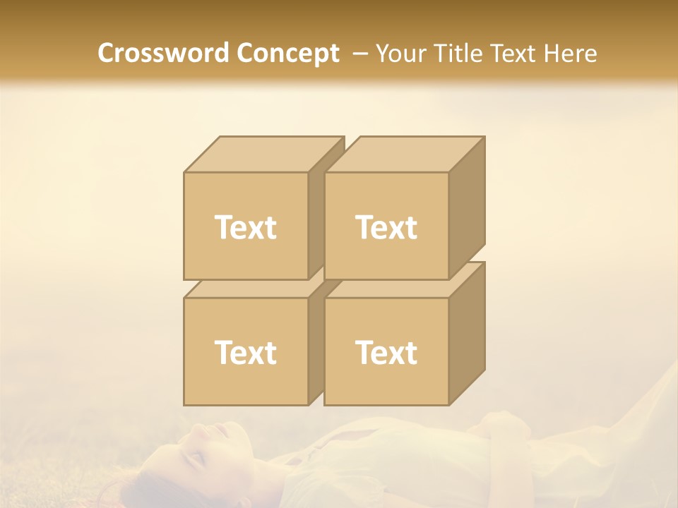 Farm Yellow Hair PowerPoint Template