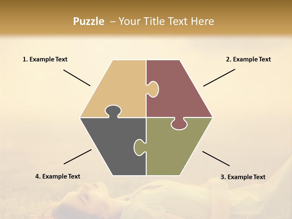 Farm Yellow Hair PowerPoint Template