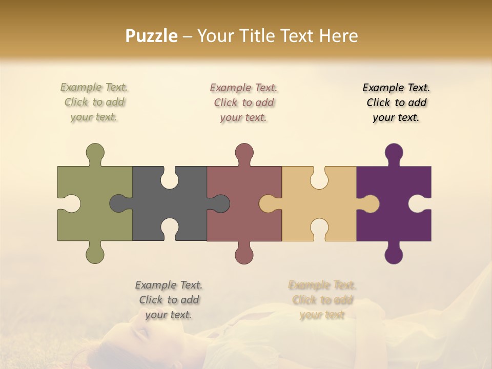 Farm Yellow Hair PowerPoint Template