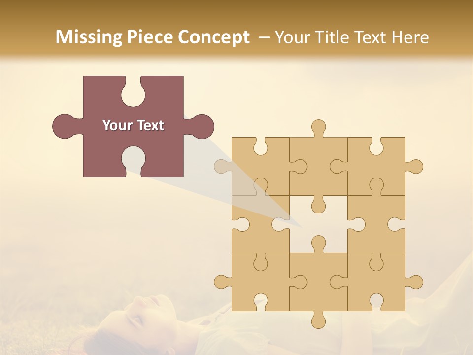 Farm Yellow Hair PowerPoint Template