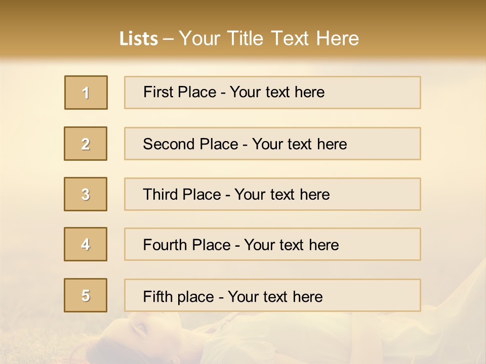 Farm Yellow Hair PowerPoint Template