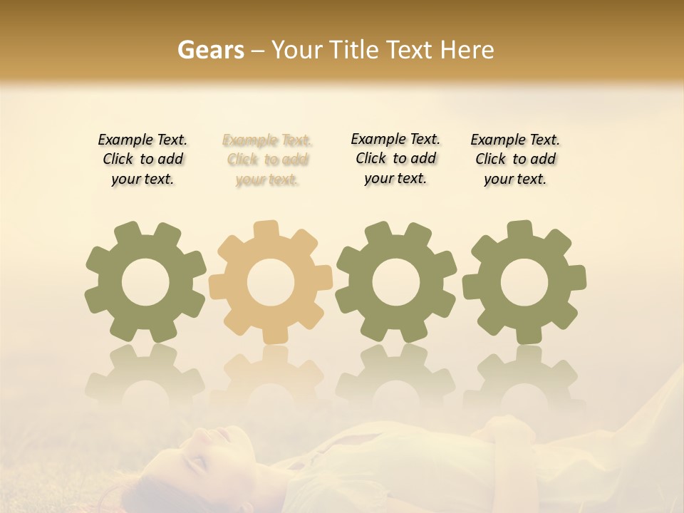 Farm Yellow Hair PowerPoint Template