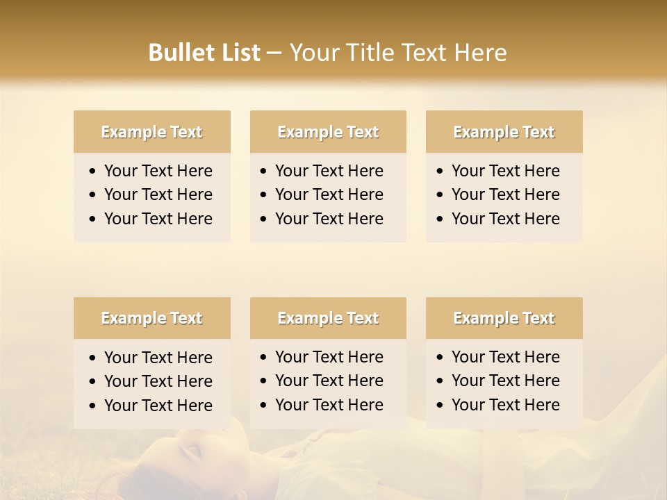 Farm Yellow Hair PowerPoint Template