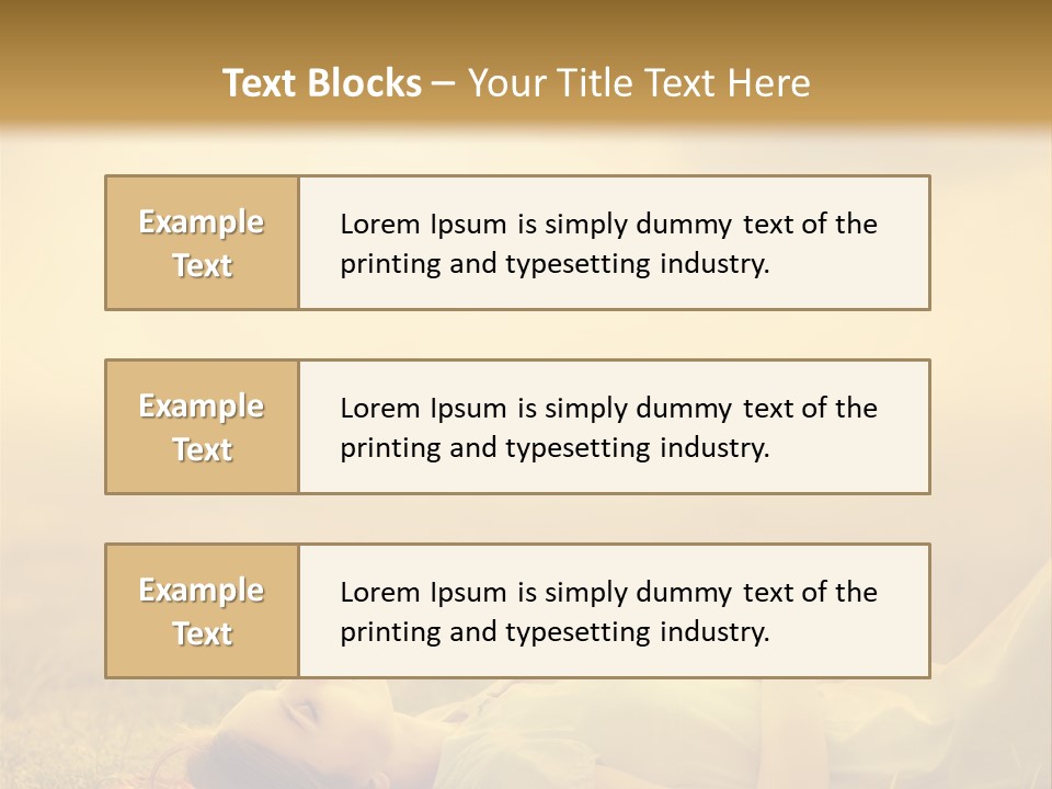 Farm Yellow Hair PowerPoint Template