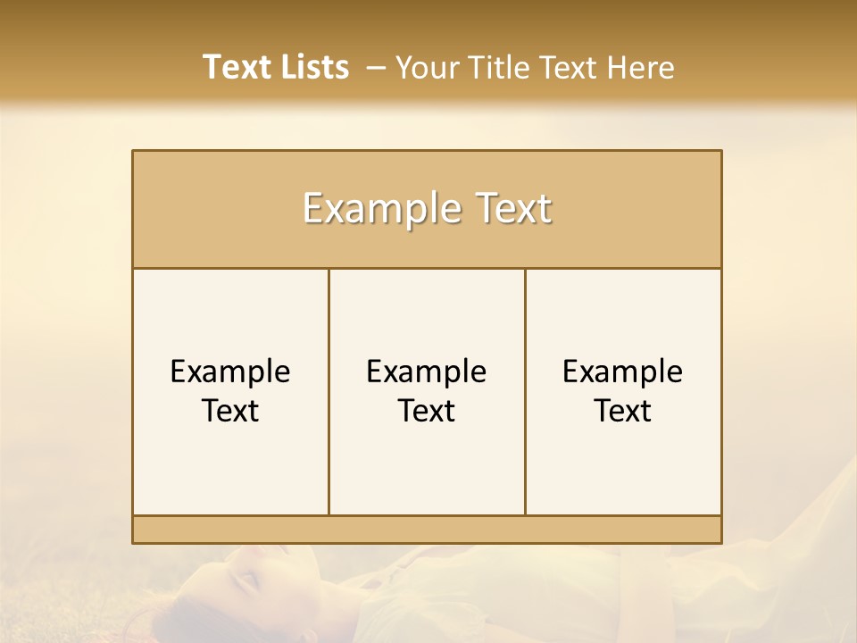 Farm Yellow Hair PowerPoint Template